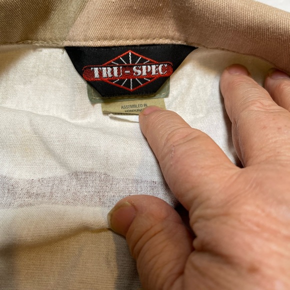 Mens TRU-SPEC Cotton Ripstop BDU Coat 2XL Tactical  Camo Uniform Shirt - Picture 10 of 13